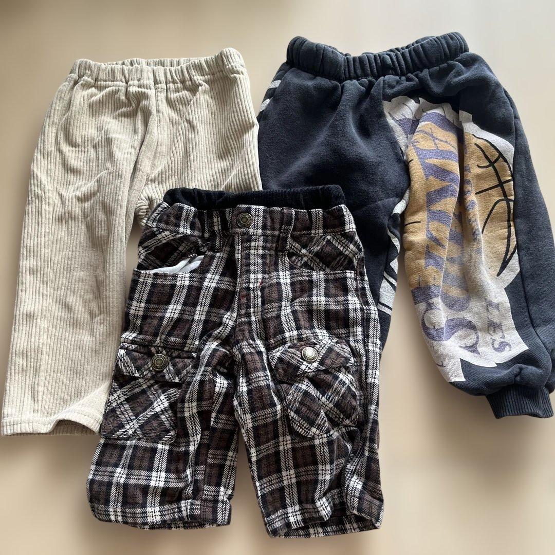 男の子　ベビー パンツ 3点セット まとめ売り 80cm相当