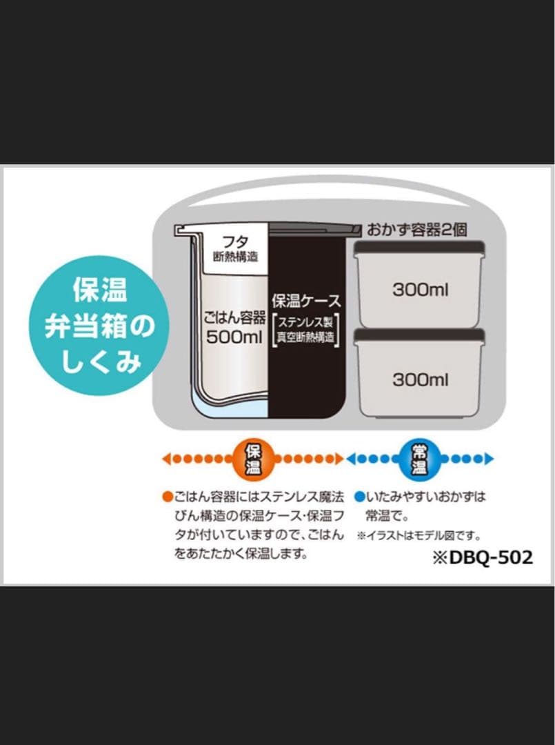 THERMOS 保温弁当箱 DBQ-502の写真4枚目