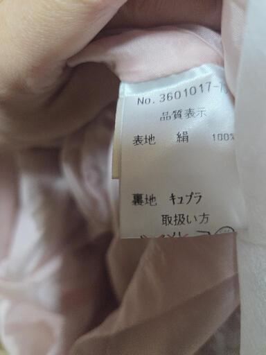 刺繍付きシルクドレス(L)　昭和　平成初期の写真4枚目