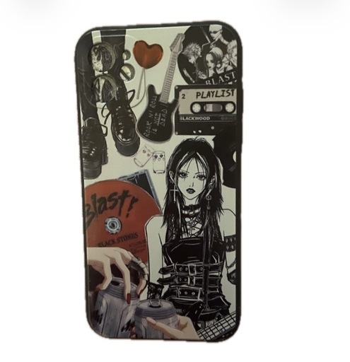 NANA 矢沢あい スマホケース iPhone11ケース ブラック ロック パンク