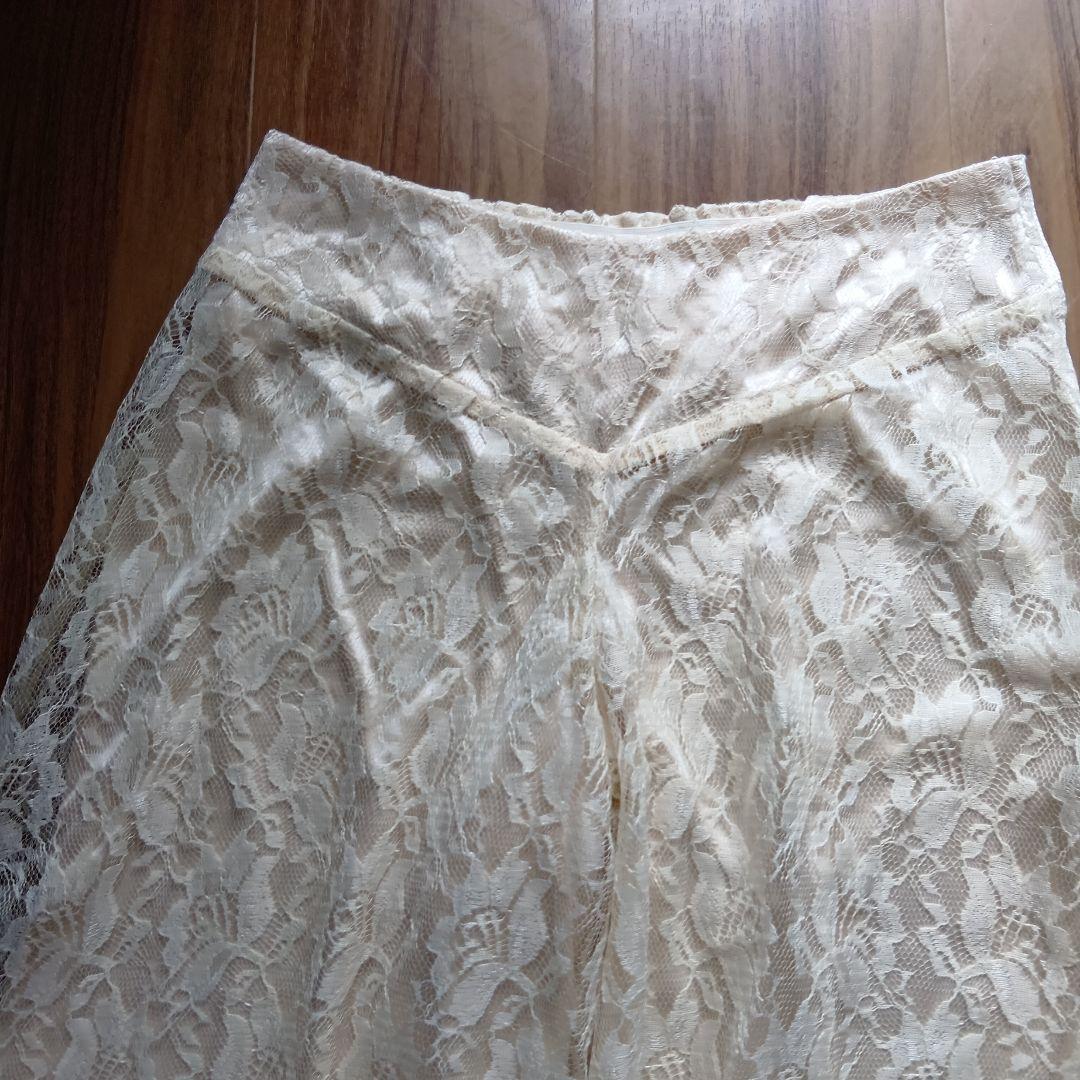 レース ワイドパンツの写真2枚目