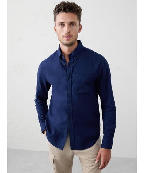 美品 M シャツ BANANA REPUBLIC ライトウェイト フランネルの写真2枚目