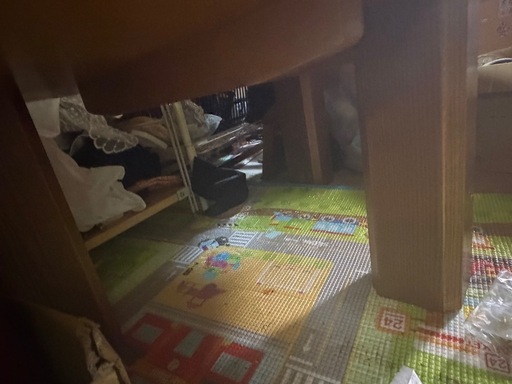 和風半円型テーブル 座卓の写真2枚目