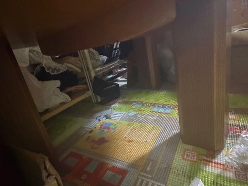 和風半円型テーブル 座卓の写真2枚目