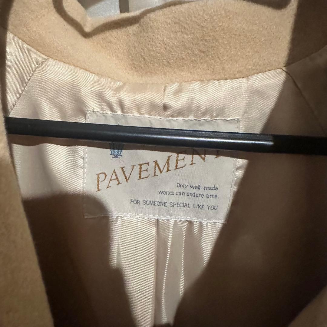 PAVEMENT コート ベージュ ベルト付きの写真2枚目