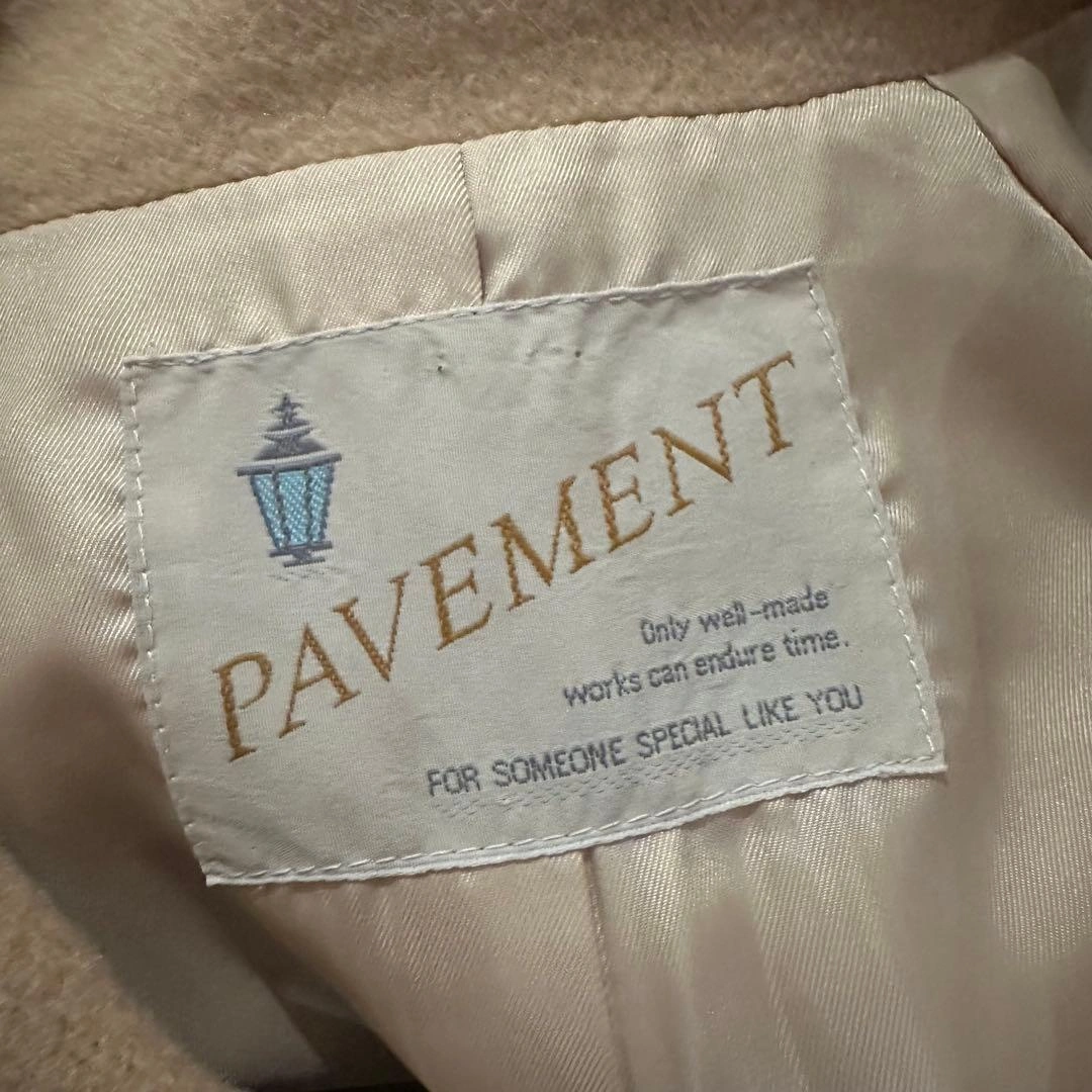 PAVEMENT コート ベージュ ベルト付きの写真7枚目