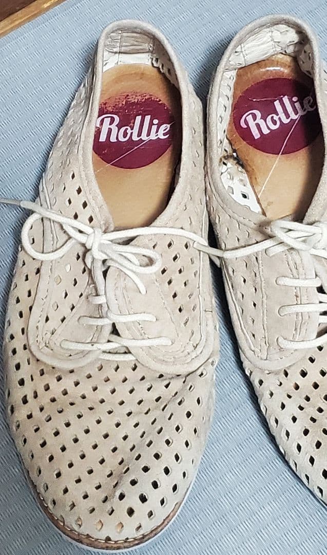 Rollie パンチング レースアップシューズ ベージュの写真5枚目