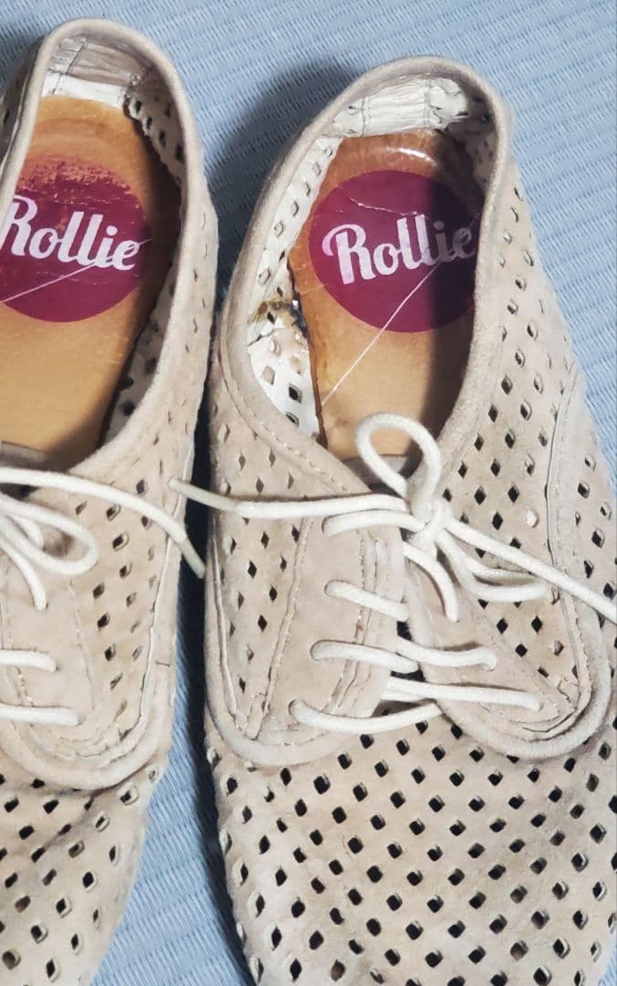 Rollie パンチング レースアップシューズ ベージュの写真6枚目