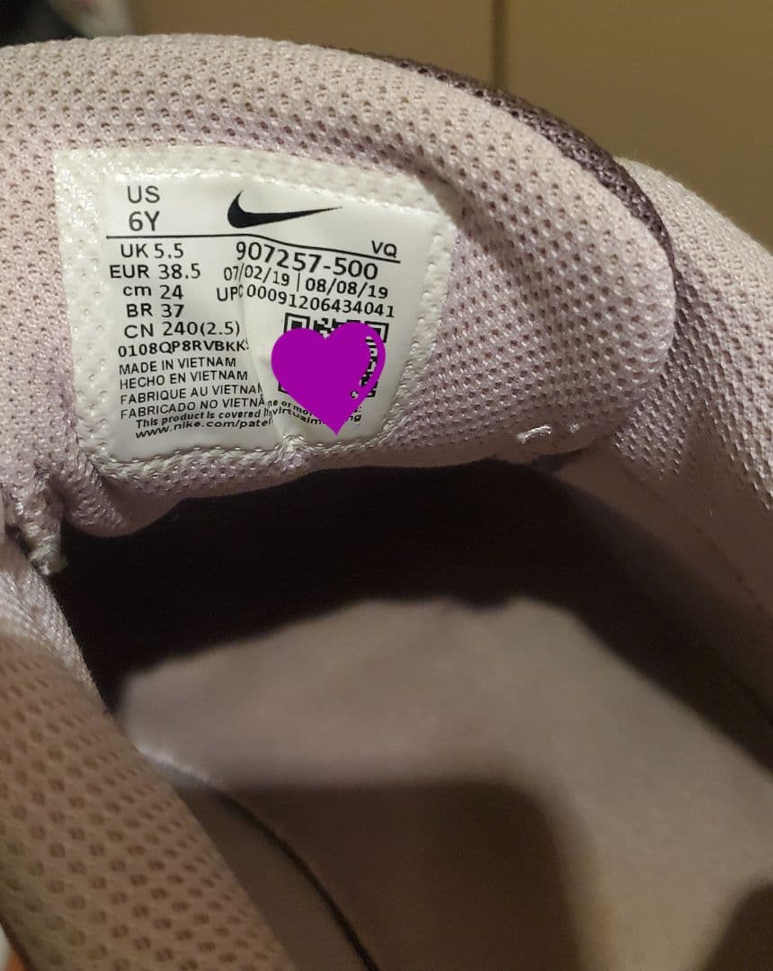 NIKE スニーカー パープル系 レディースの写真6枚目