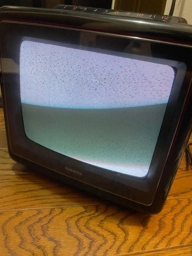 通電確認済み TOSHIBA ブラウン管テレビ レトロ 10W-U30 カラーテレビの写真5枚目
