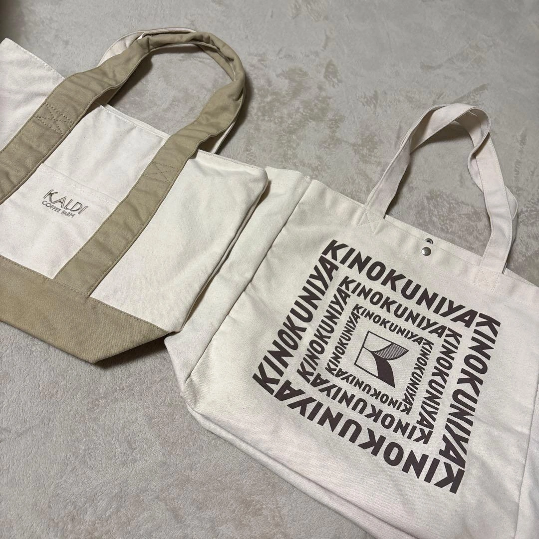 【非売品・裏地あり】カルディ & 紀ノ国屋 トートバッグ 2点セットの写真7枚目