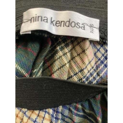 Nina Kendosa ニナケンドーサ チェック柄プリーツスカートの写真3枚目