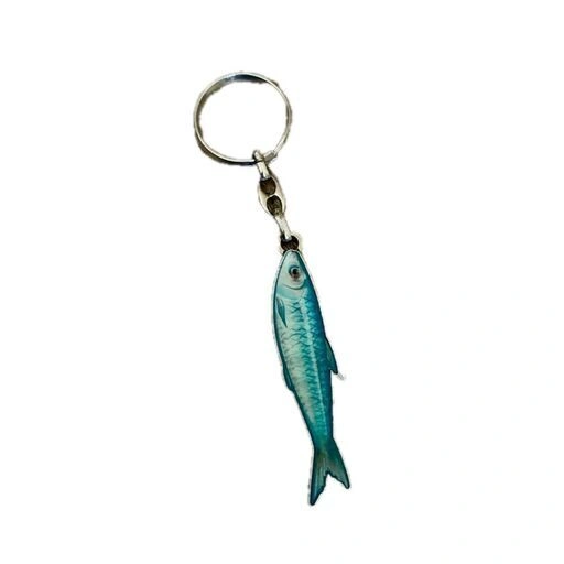Les Sardines Florentines 魚 キーホルダー 7cm ブルーの写真2枚目