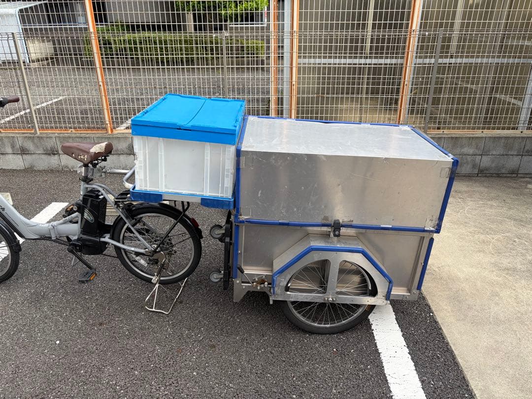 自転車用 牽引カーゴトレーラー 配送用ボックス