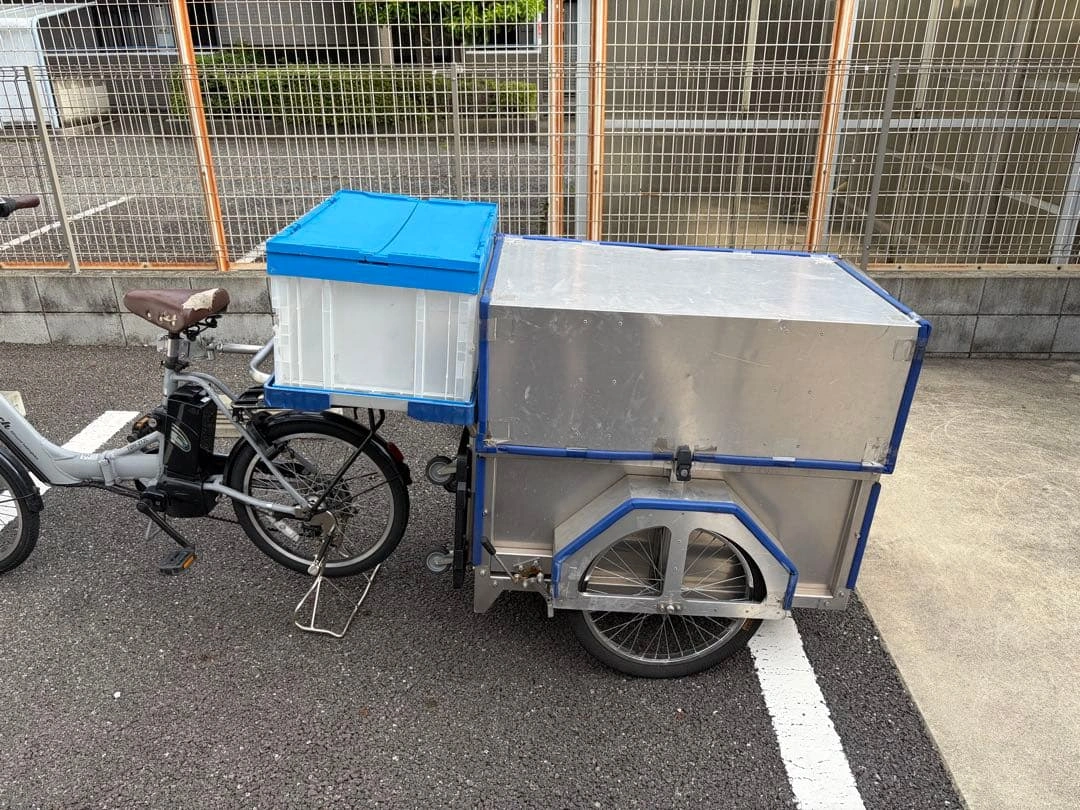 自転車用 牽引カーゴトレーラー 配送用ボックス