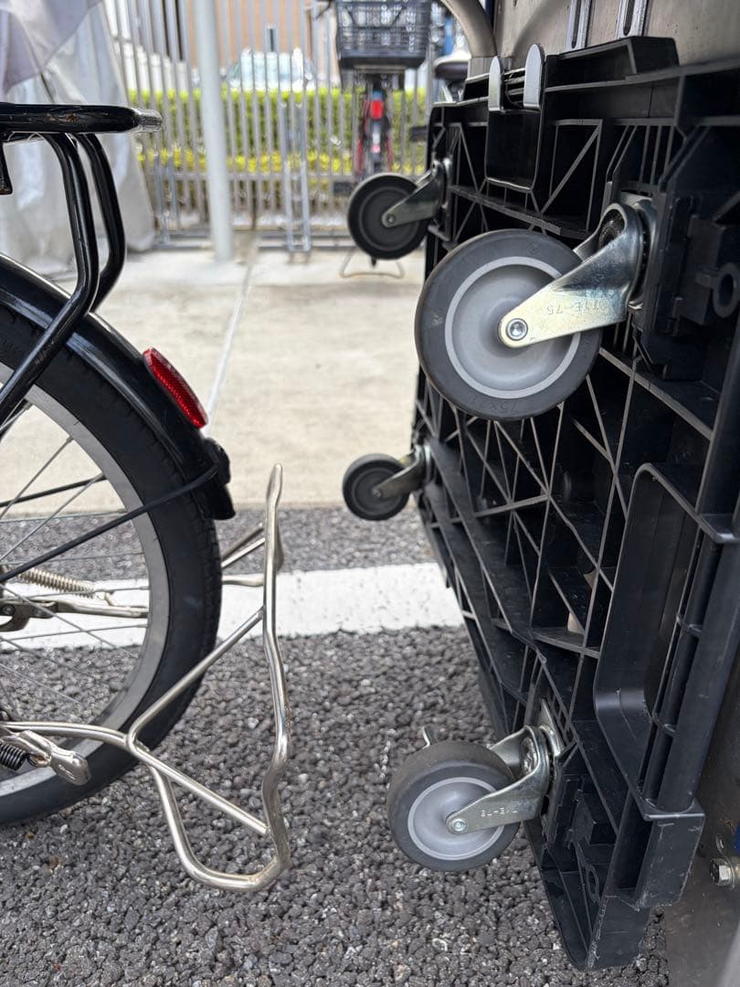 自転車用 牽引カーゴトレーラー 配送用ボックスの写真7枚目
