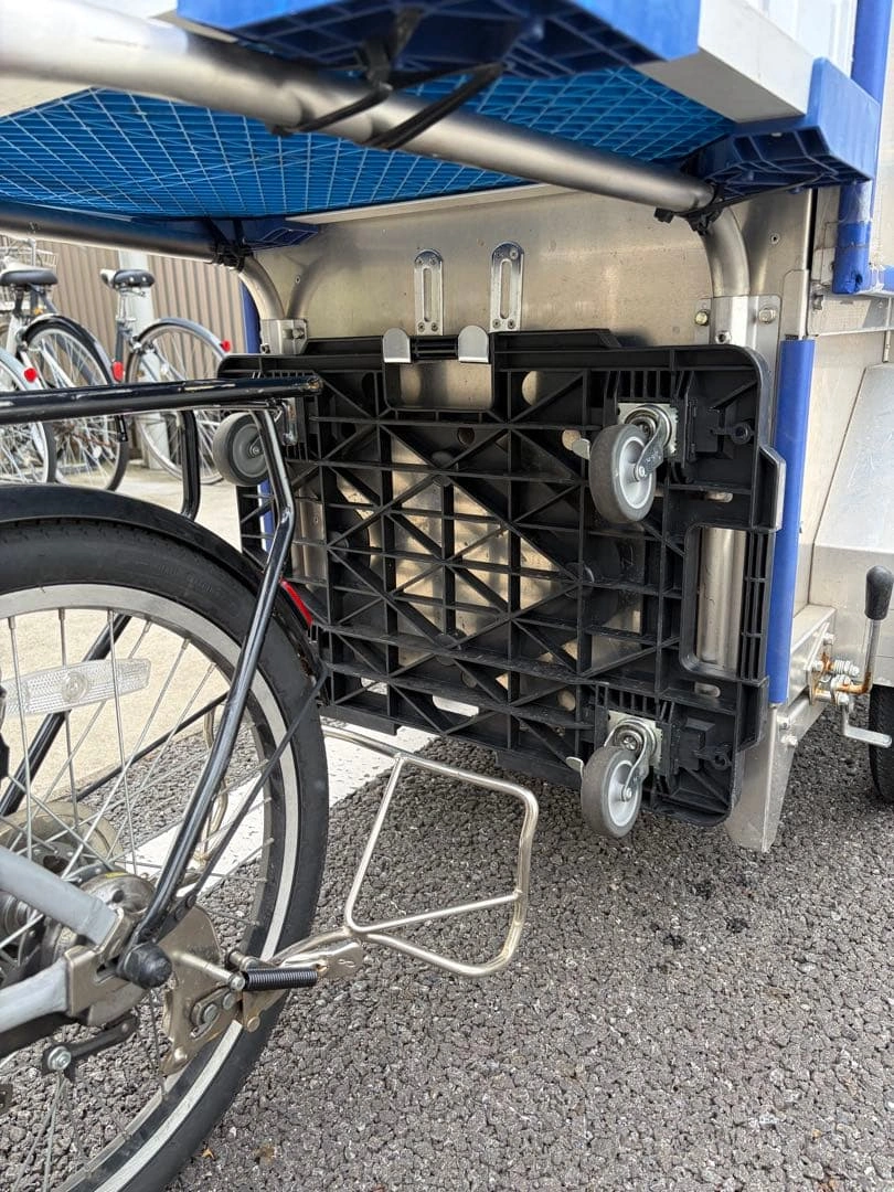自転車用 牽引カーゴトレーラー 配送用ボックスの写真8枚目