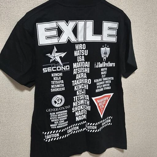 EXILE エグザイル 半袖Tシャツ黒 Mサイズの写真2枚目