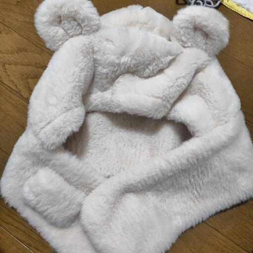 ベビー 帽子 クマ 数回着用のみ
