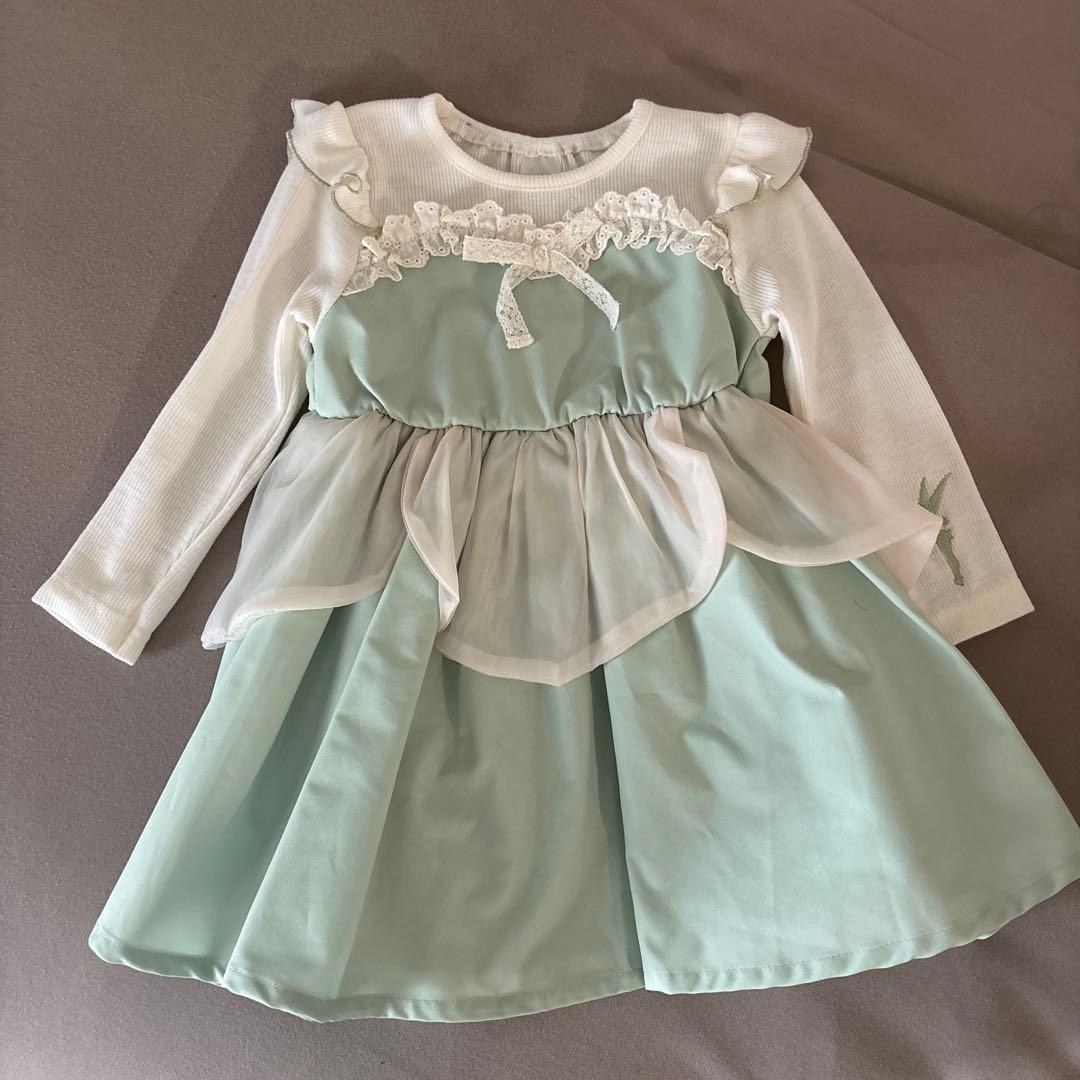 新品★しまむら RELA ティンカーベル　ワンピース　90