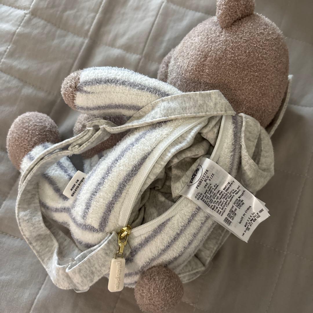ジェラピケ★美品　くまリュックの写真4枚目