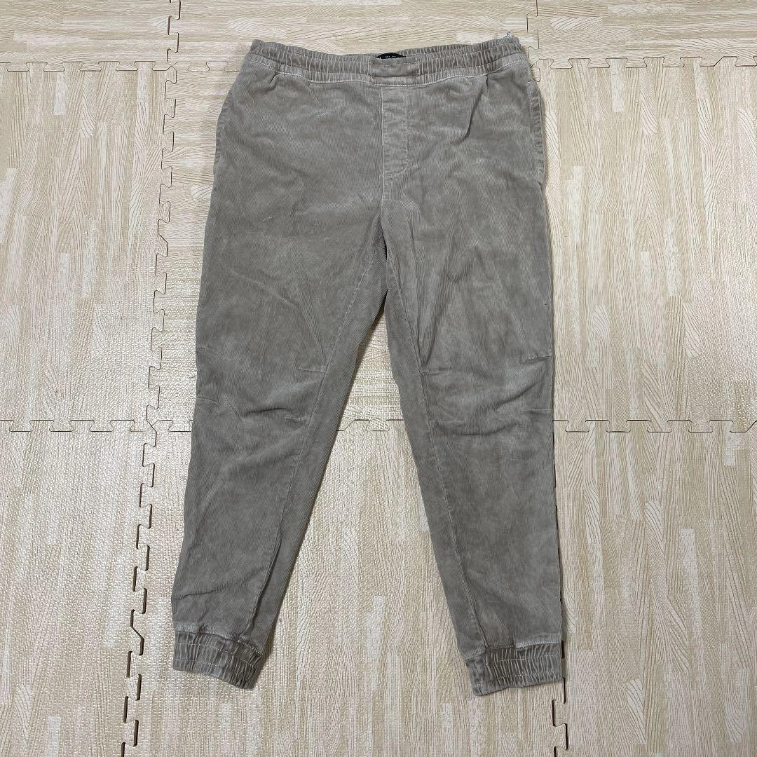 ZARA メンズジョガーパンツ Lサイズ ベージュ