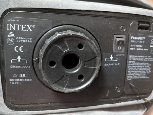 INTEX 電動エアーベッド シングル AP619J 内蔵電動ポンプ・収納バッグ付きの写真3枚目