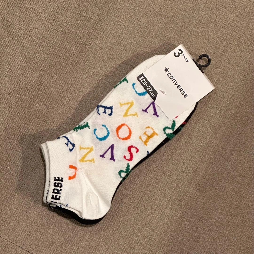 ★新品★メンズスニーカーソックス CONVERSE 3足組