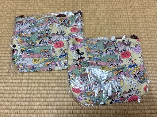 新品 ディズニー オリジナル巾着バッグ 2個セット
