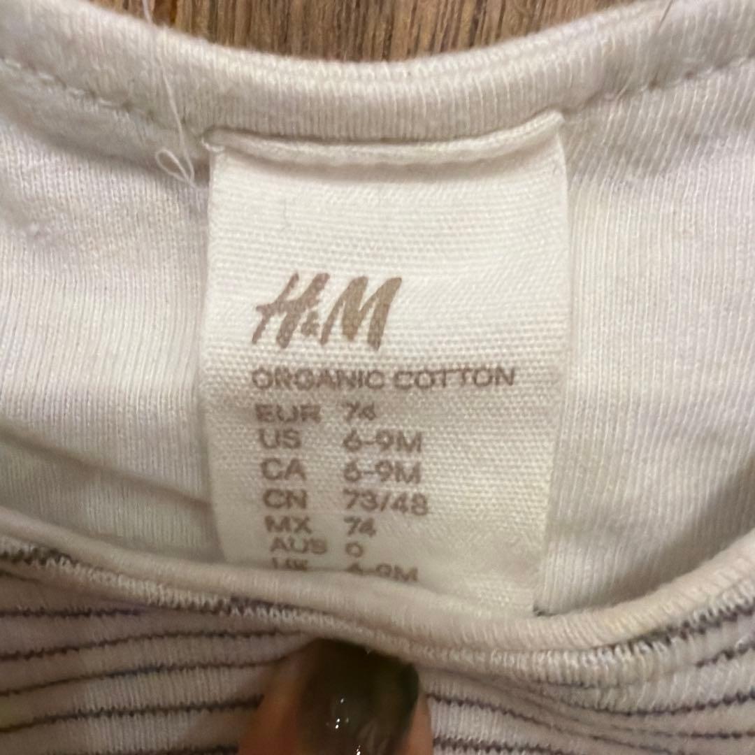 H&M ベビー ロンパース くまポケット 74cmの写真2枚目