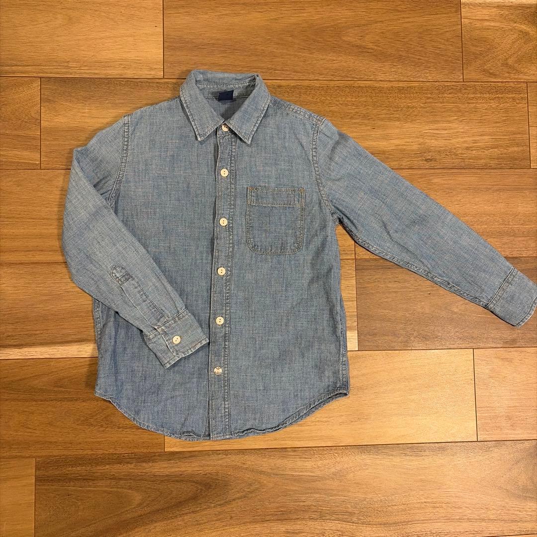GAP デニムシャツ 長袖 130cm