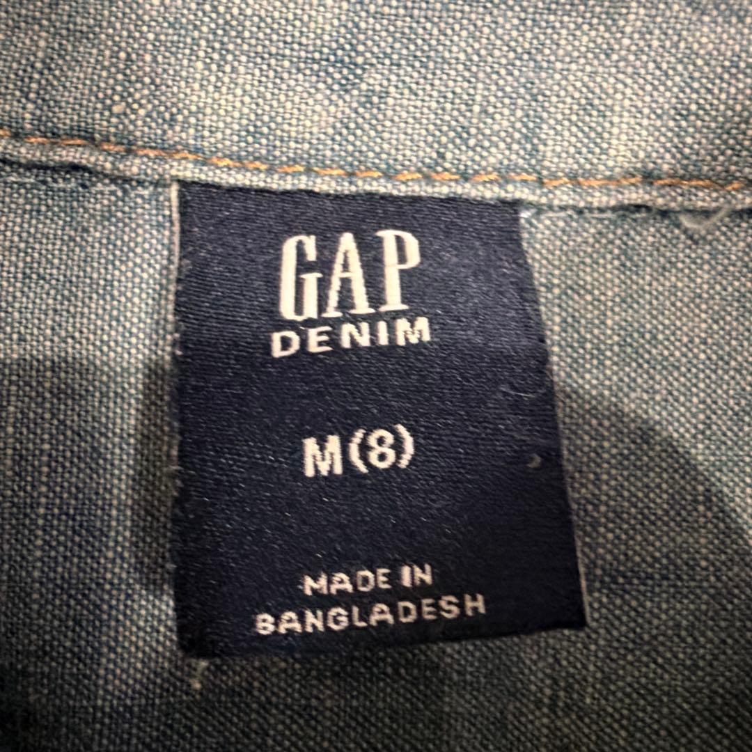 GAP デニムシャツ 長袖 130cmの写真2枚目