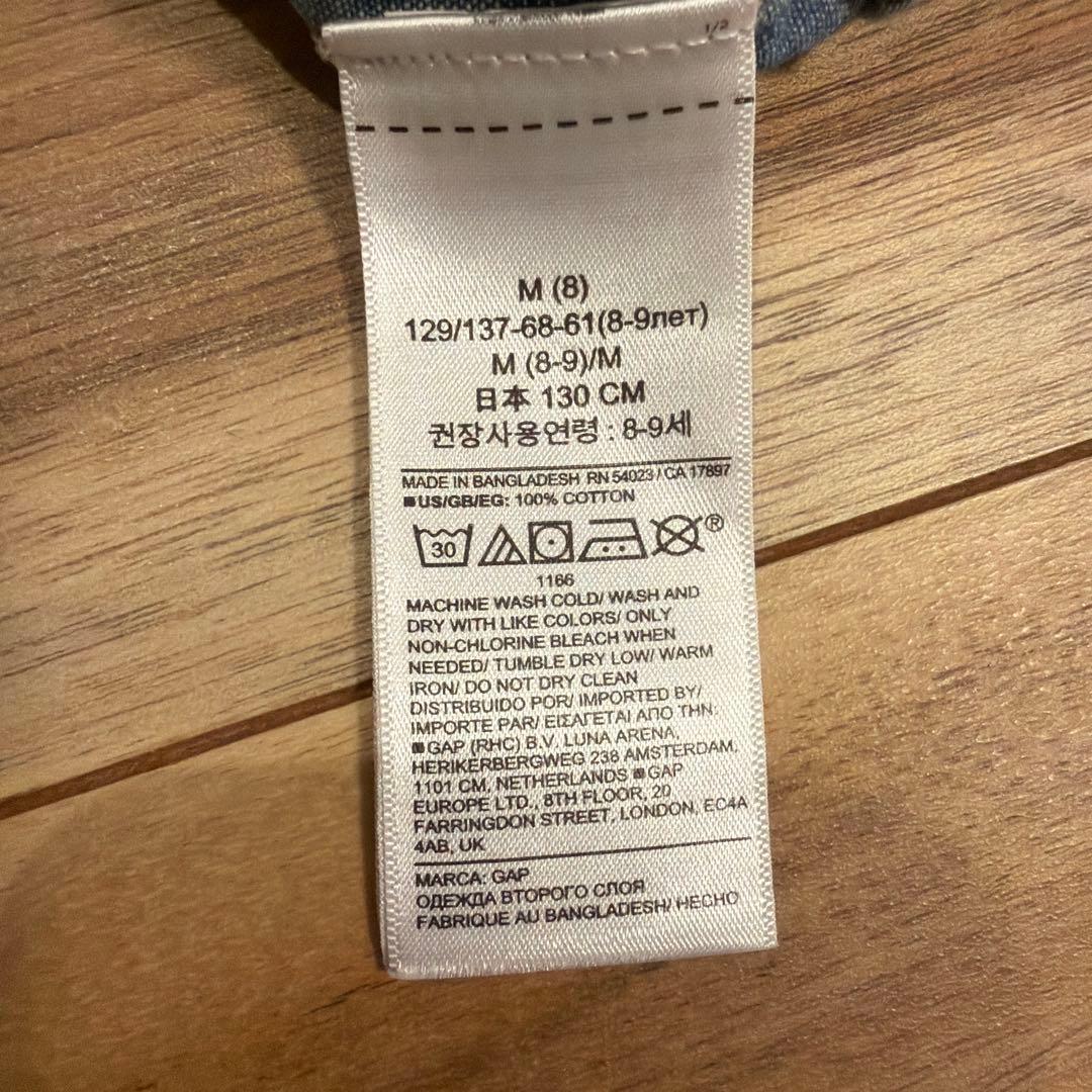 GAP デニムシャツ 長袖 130cmの写真3枚目