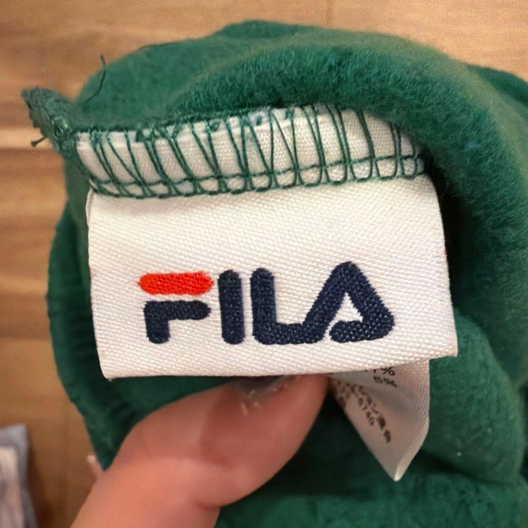 FILA トレーナー 長袖 グリーンの写真2枚目