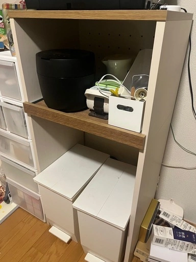 ニトリ ゴミ箱が入るキッチンラックの写真2枚目