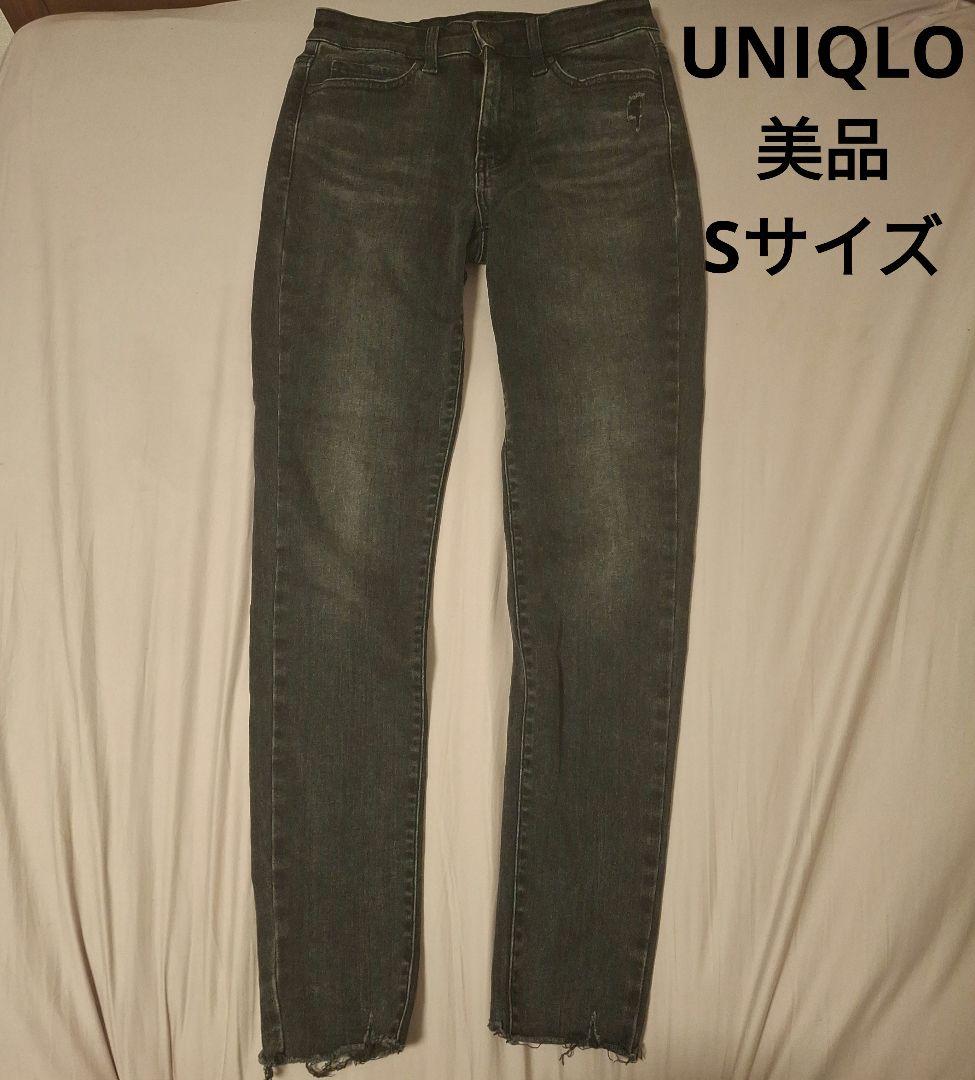 【美品】UNIQLO スキニーデニムパンツ Sサイズ