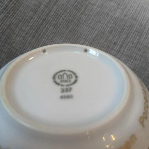 【希少】Bing&Grøndahl ビングオーグレンダール 豆皿 金彩 磁器工場の写真3枚目