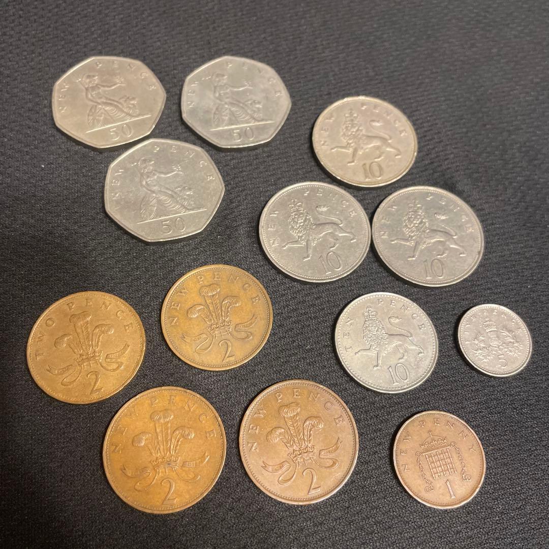 イギリス コイン 硬貨13枚セット【バラ売可能】