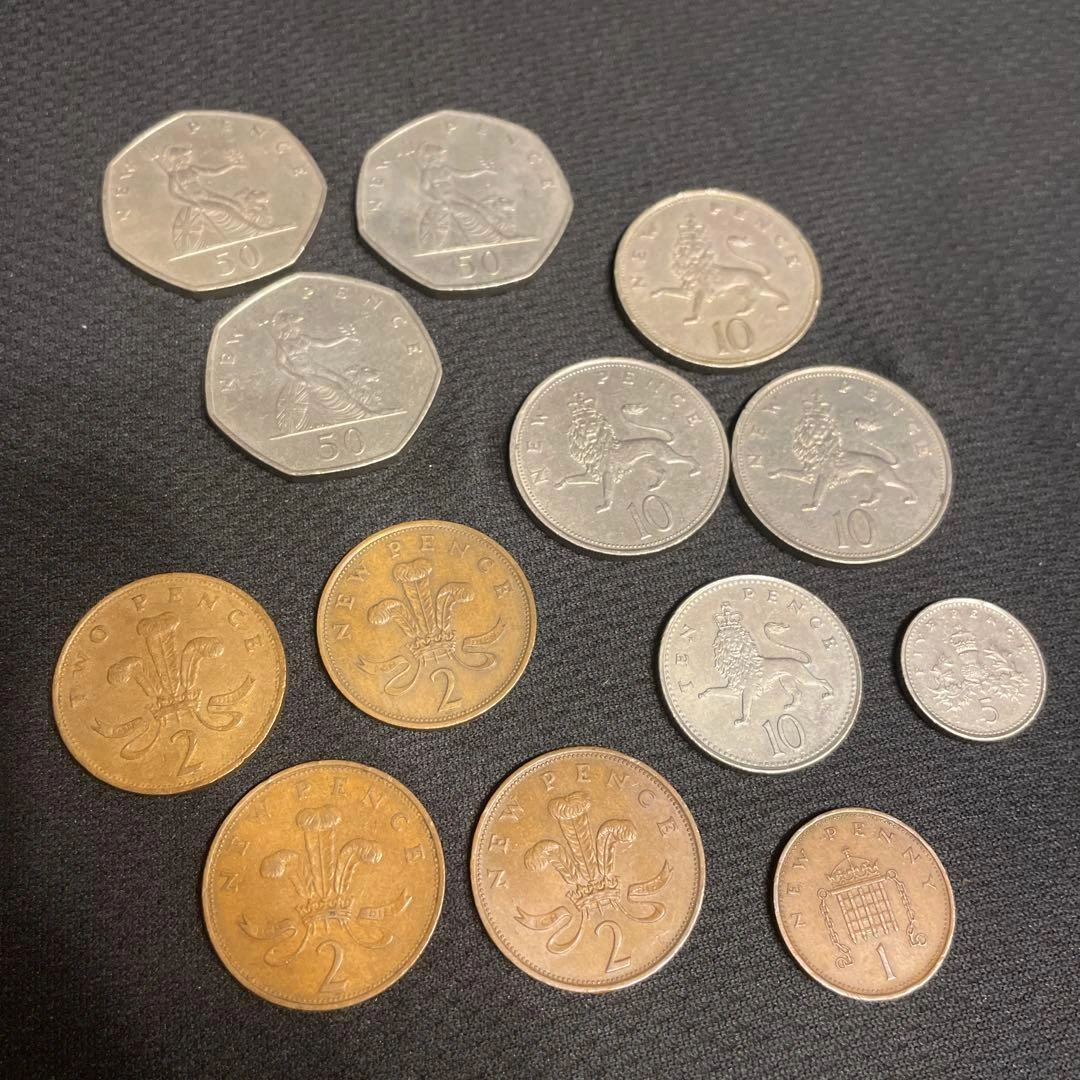 イギリス コイン 硬貨13枚セット【バラ売可能】
