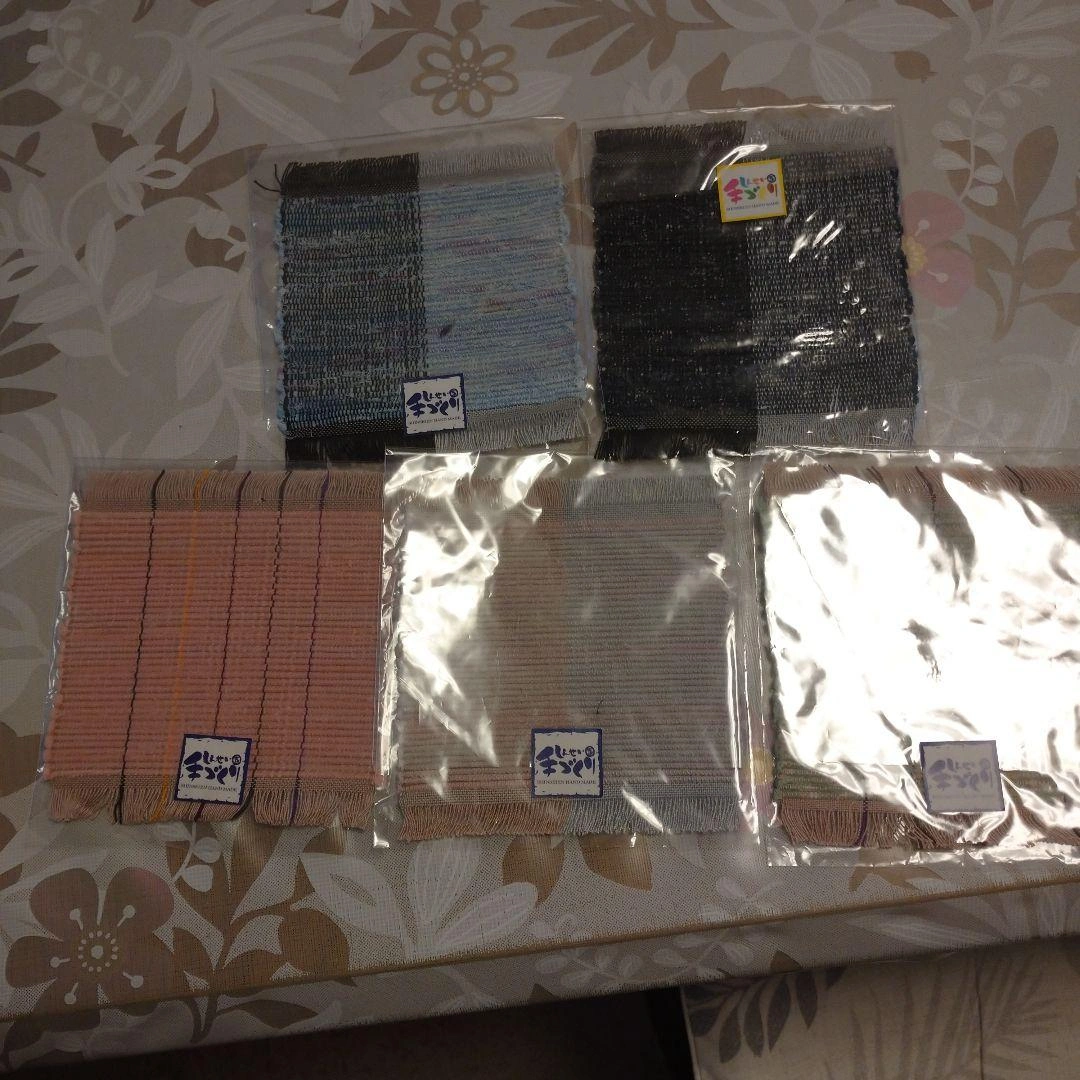 手作りコースター5枚