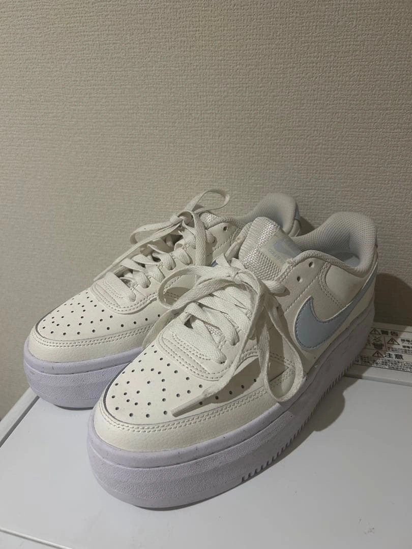 NIKE ナイキ コート ビジョン アルタ 25cm ホワイト ブルー