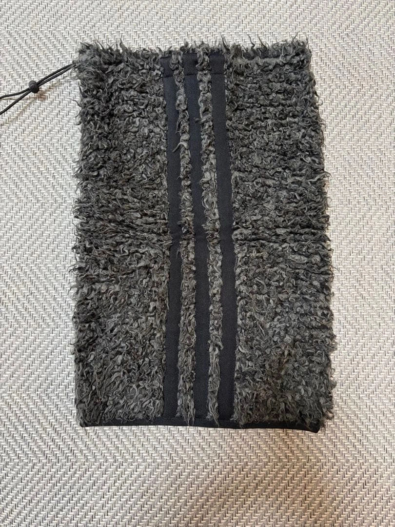 Y-3 ネックウォーマー ボア素材 ブラック