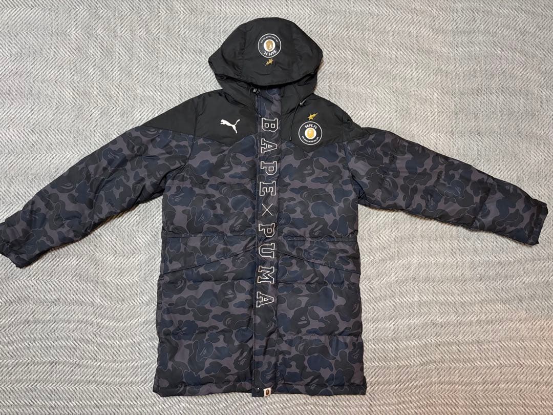 PUMA x BAPE.FC ベンチコート カモフラ柄