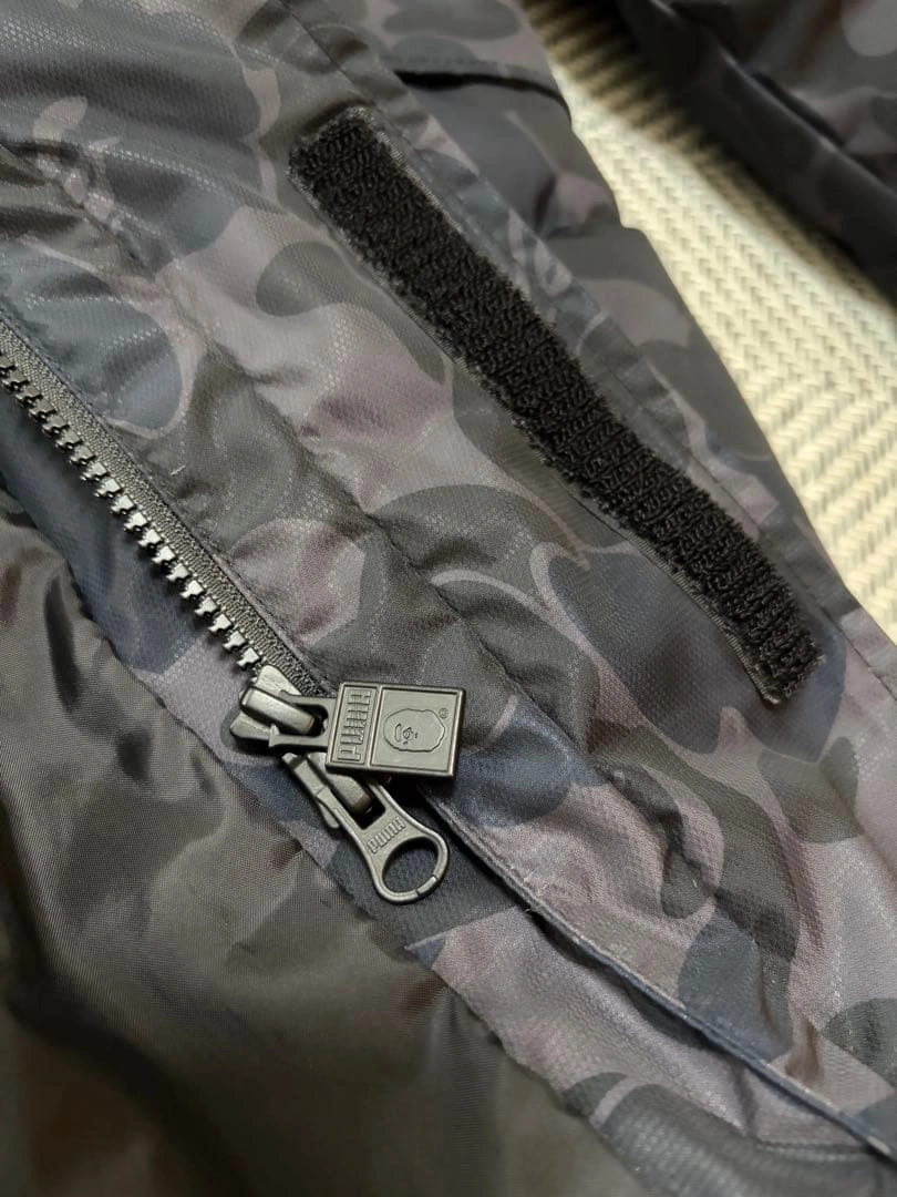 PUMA x BAPE.FC ベンチコート カモフラ柄の写真9枚目