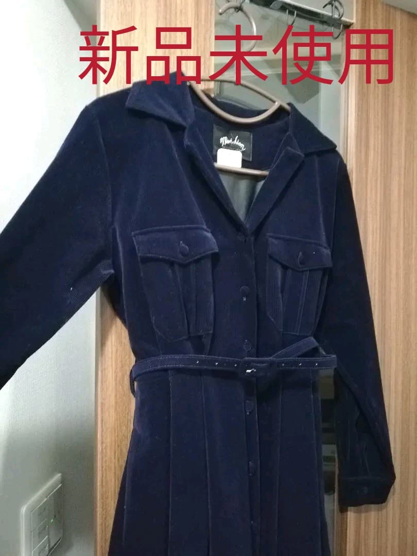 タグ付き新品、meridian コートワンピ、トレンチコートの写真4枚目