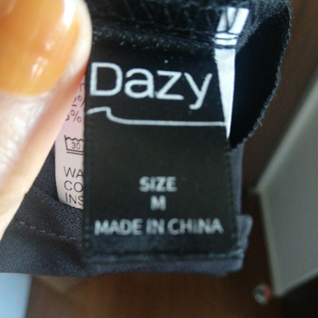SHEIN、DAZYソリッドジップバックキャミドレス キャミソールワンピースの写真6枚目
