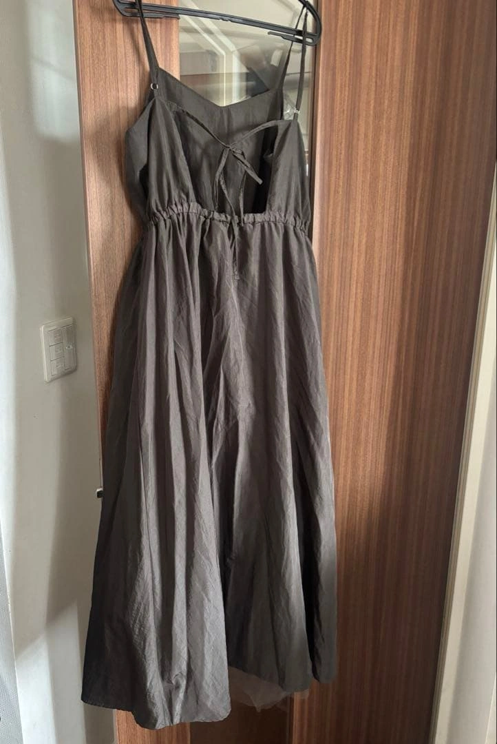 W CLOSETキャミワンピース ナイロン チュール グレーの写真9枚目