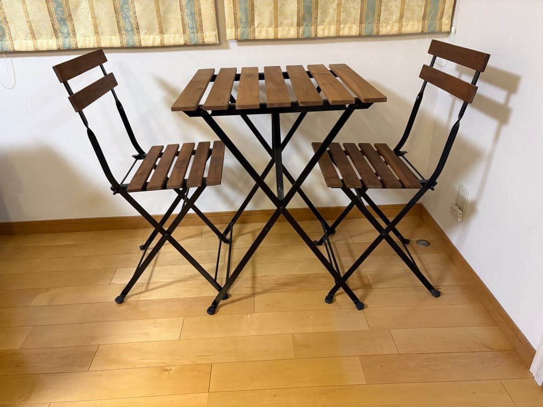 折りたたみテーブルチェアセット　イケア　TARNO テルノーの写真2枚目