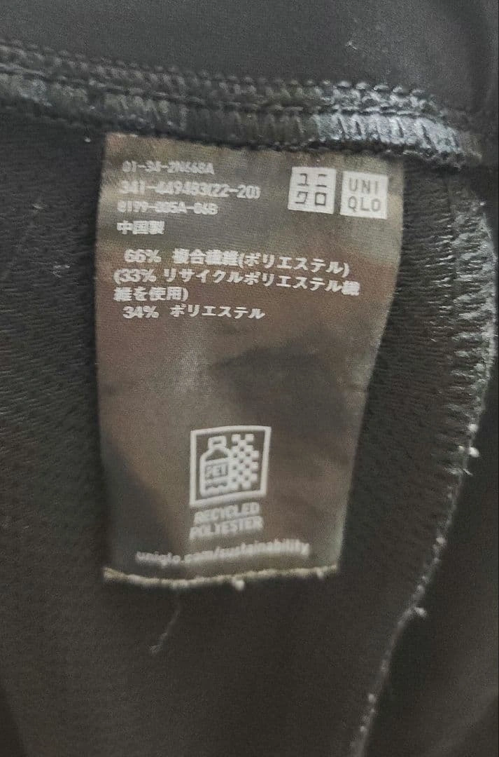UNIQLO ジョガーパンツ ブラック メンズの写真3枚目