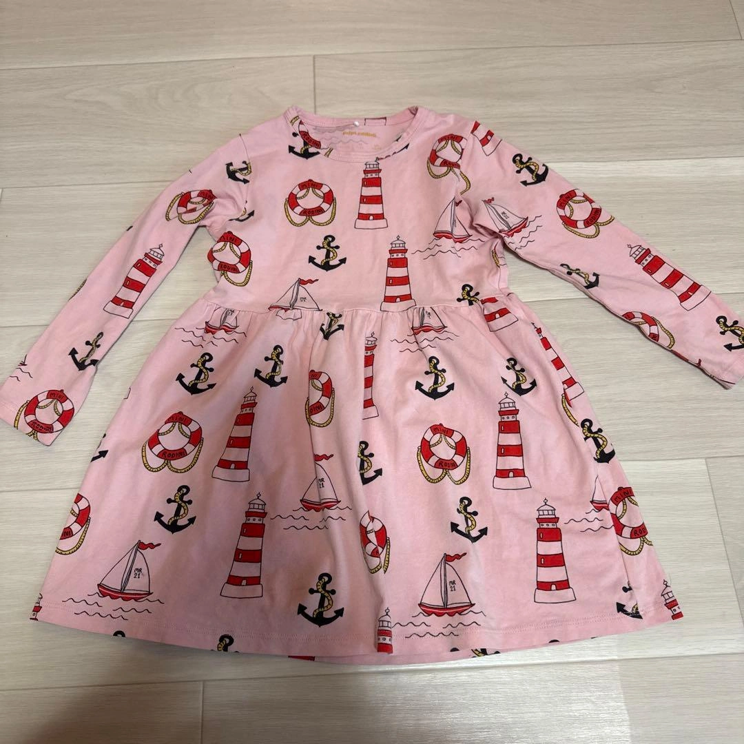 mini rodini ライトハウスワンピース 104/110